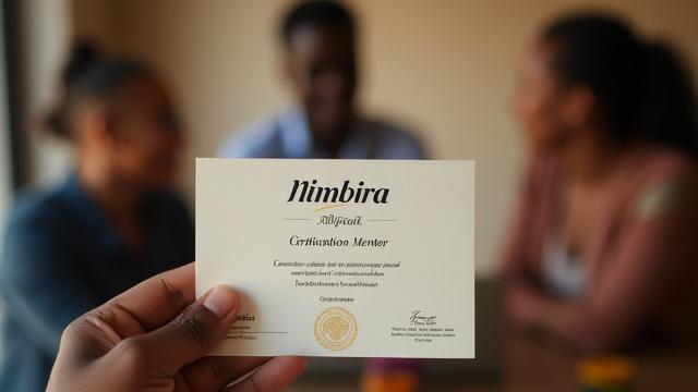 Mentoren und Absolventen bei einer Nimbira Zertifizierungsfeier